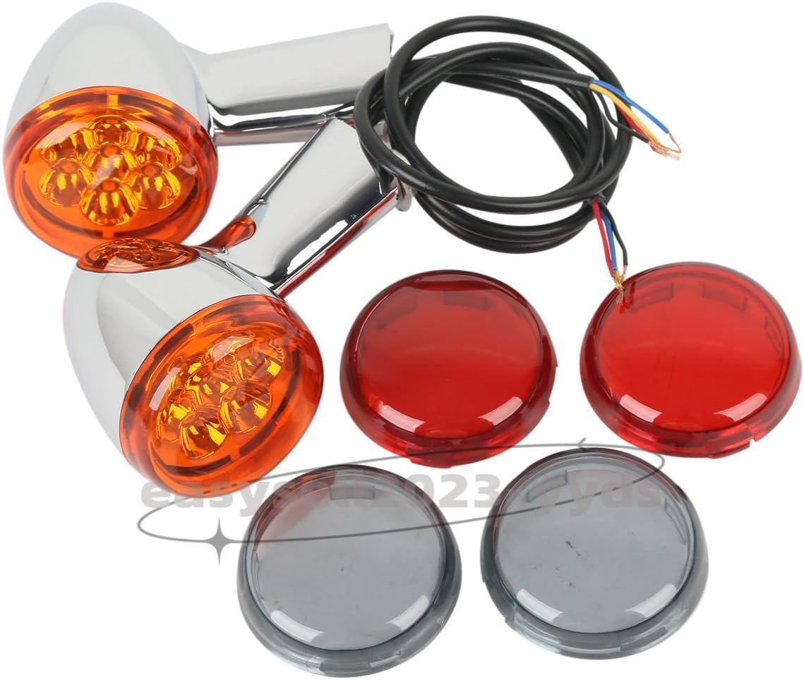 Rear Turn Signals LED Lights Fit for Harley Sportster 1200 883 48 Custom XL1200C