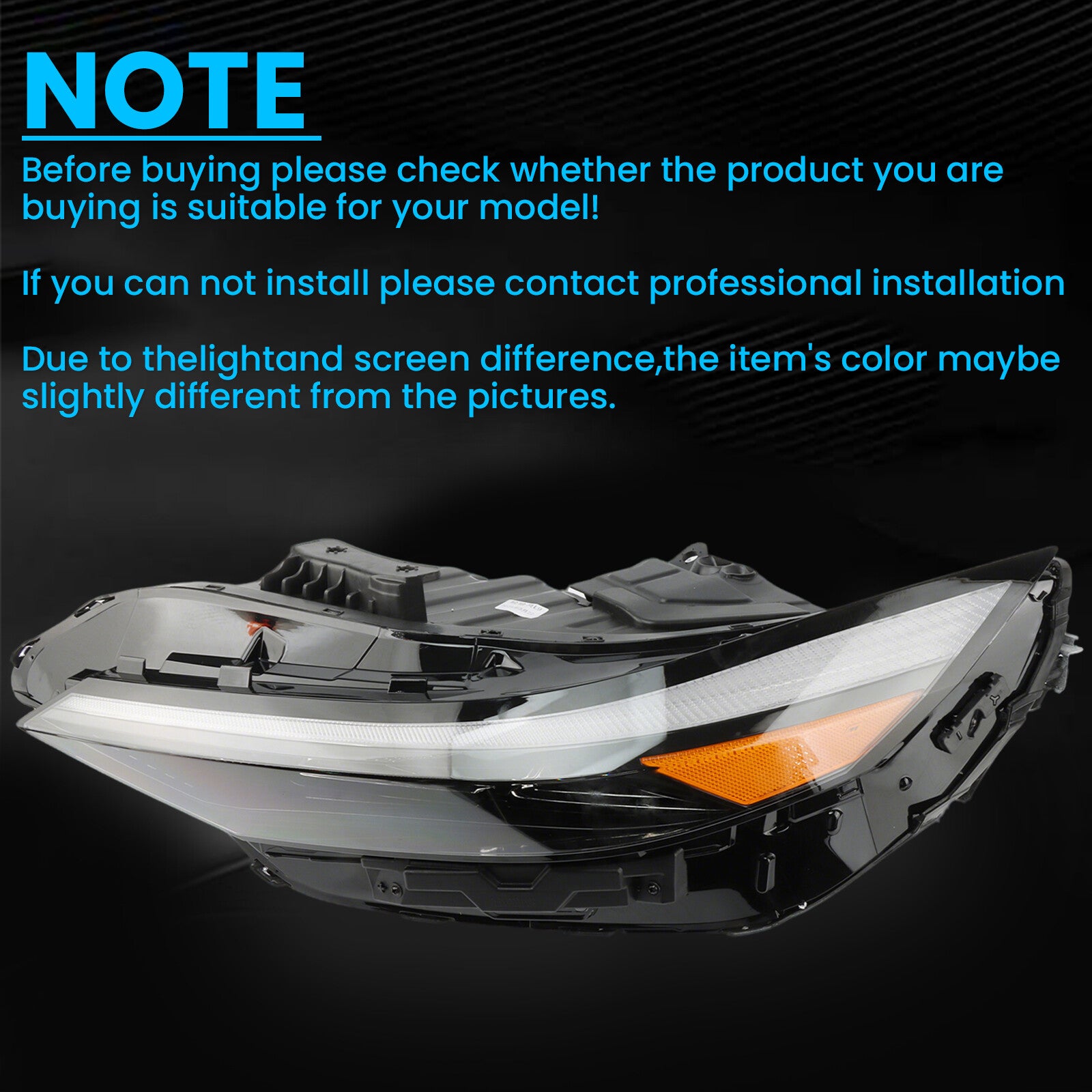 LED headlight assembly suitable for 24-25 for Hyundai for Elantra New LH driver's side 92101-AA740
