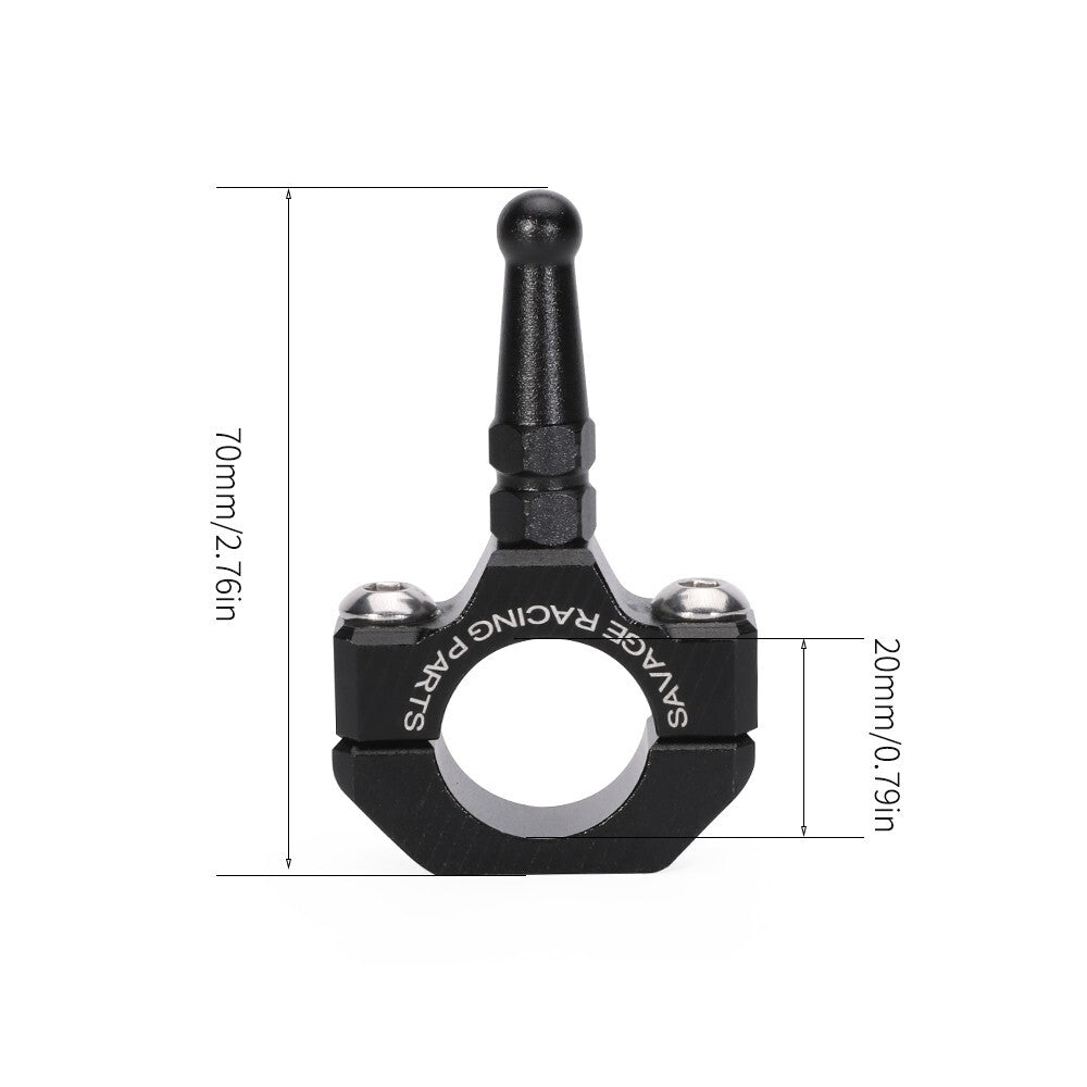 for Ducati Monster 696 795 20mm Clamp Bracket Auxiliary Side Stand Extension Aid Q