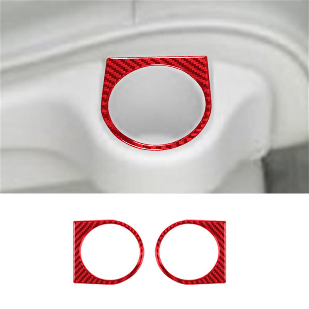 Passenger Window Lifter Panel Trim Cover Carbon Fiber for Acura TSX 2003-08 Red v