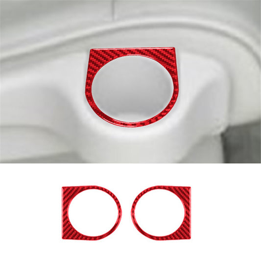 Passenger Window Lifter Panel Trim Cover Carbon Fiber for Acura TSX 2003-08 Red v