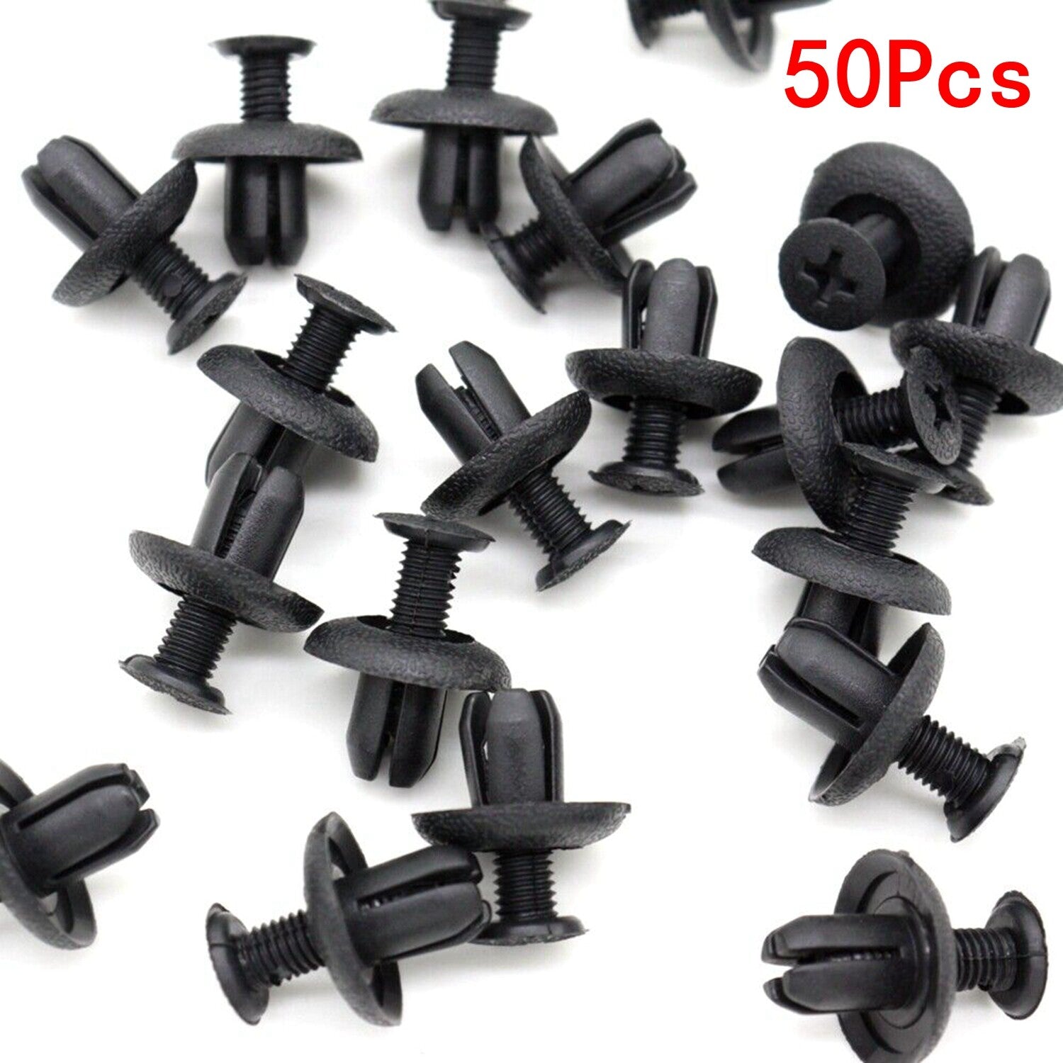 50 for Mitsubishi Lancer Evo Front Rear Bumper Clips Push-Type Retainer MB253964