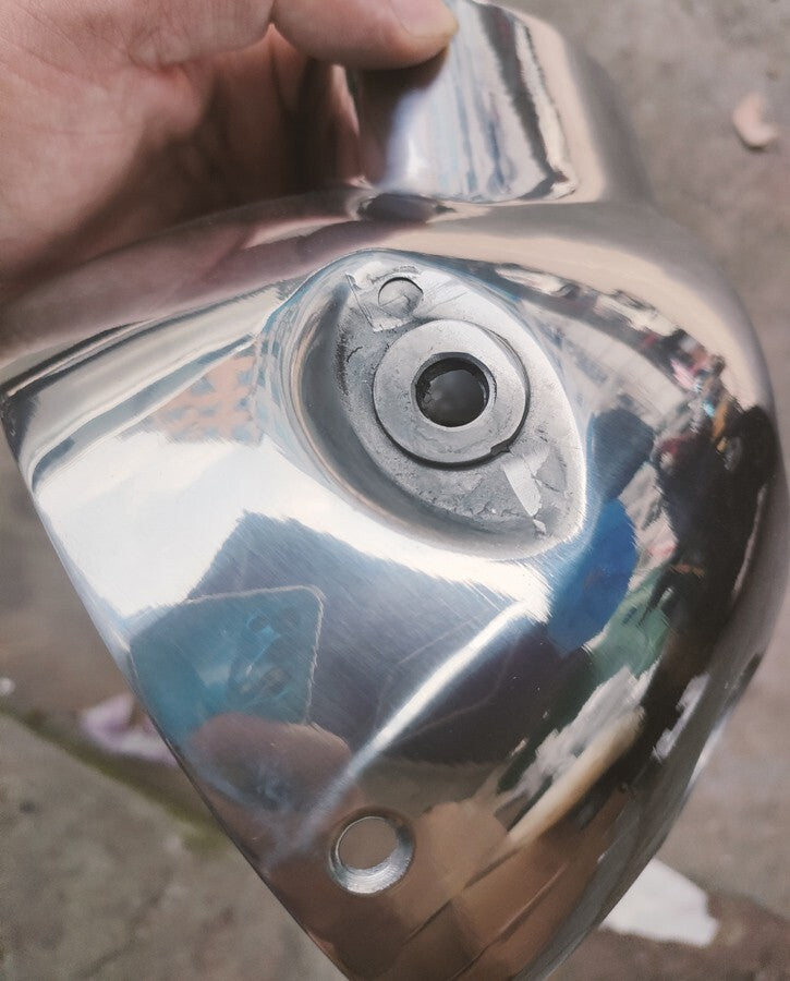 Polished Aluminium Head Light Lamp Housing for Honda replica Dax CT70 ST70 Bike