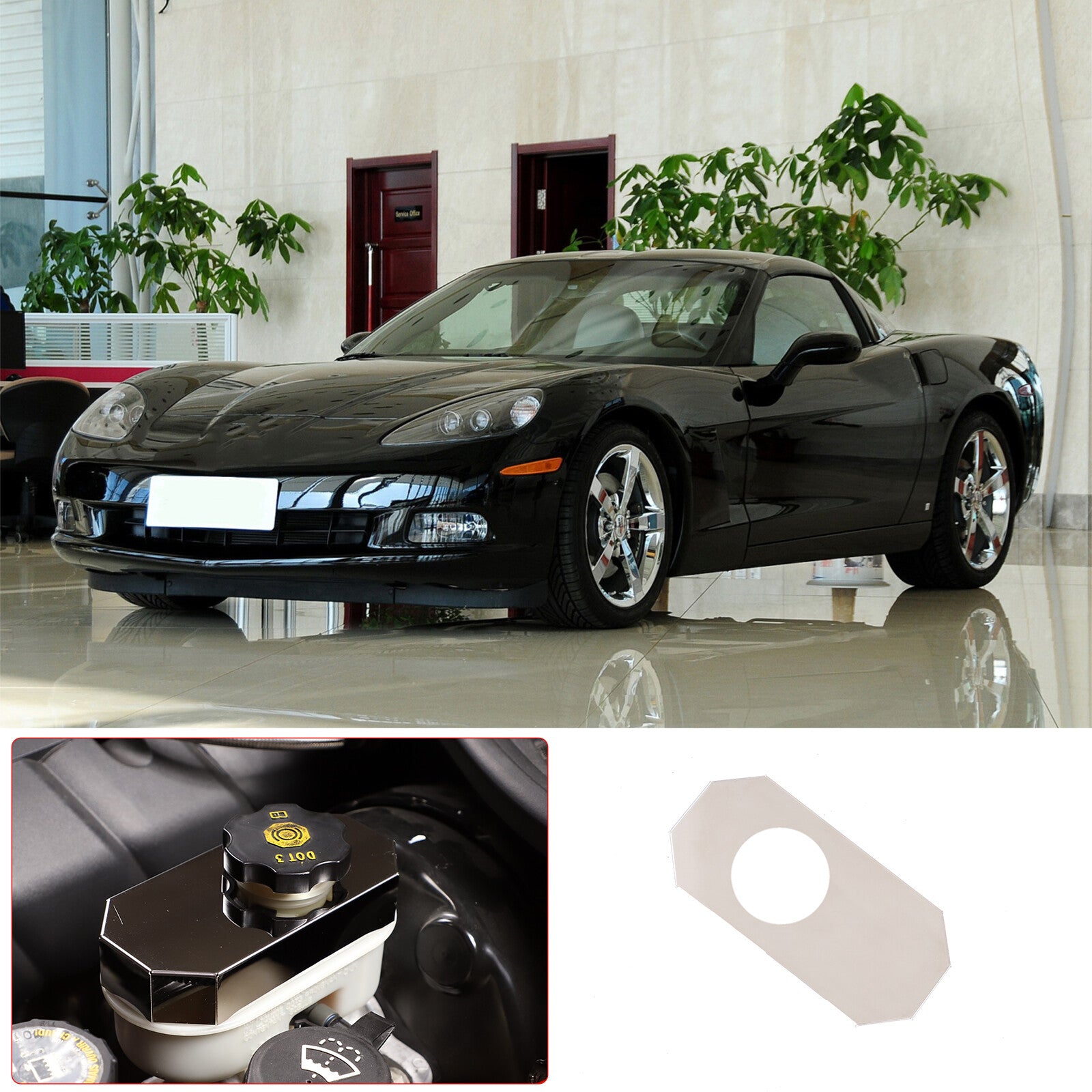 Black rear for seat middle storage bag multifunctional for Corvette C8 2020-2023- v