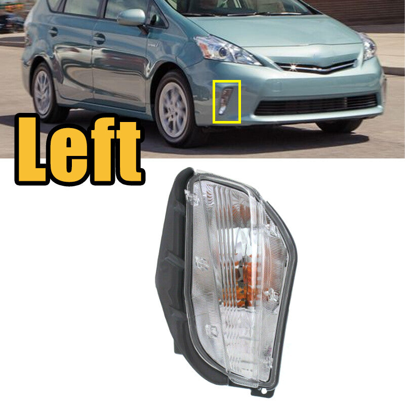 Left Front Bumper turn Signal Light for Toyota Prius V 2012 2013 2014