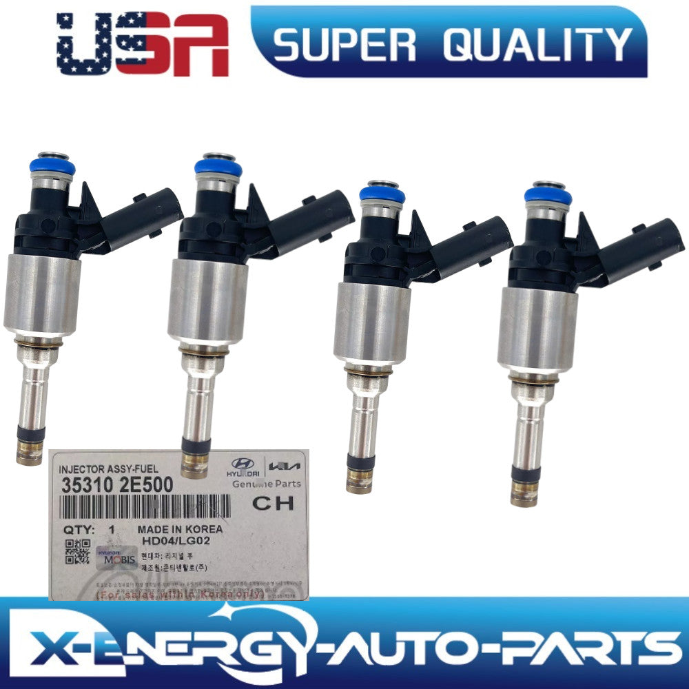 4X Fuel Injector 35310-2E500 for 14-2016 for Kia Soul Forte for Hyundai for Elantra 2.0L L4