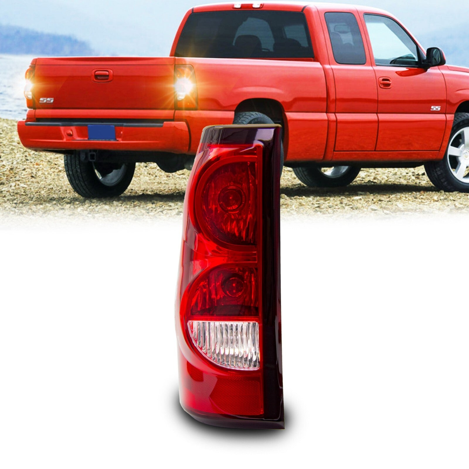 1999 - 2006 for Silverado 1500 2500 3500 99-03 for GMC for Sierra Lfet Tail Light - v