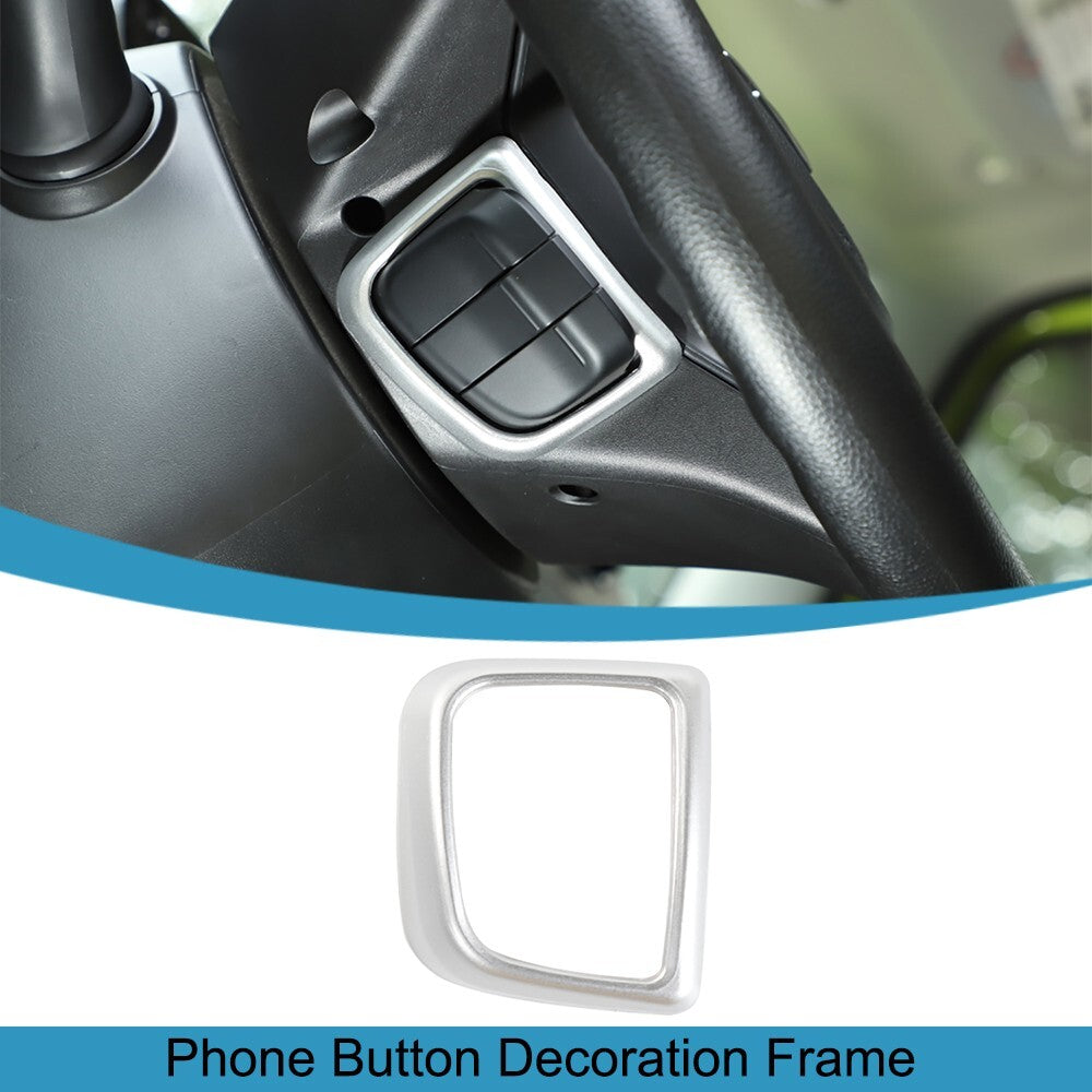 Silver ABS Phone Button Switch Decorative Panel Trim for Suzuki for Jimny 2019-2023