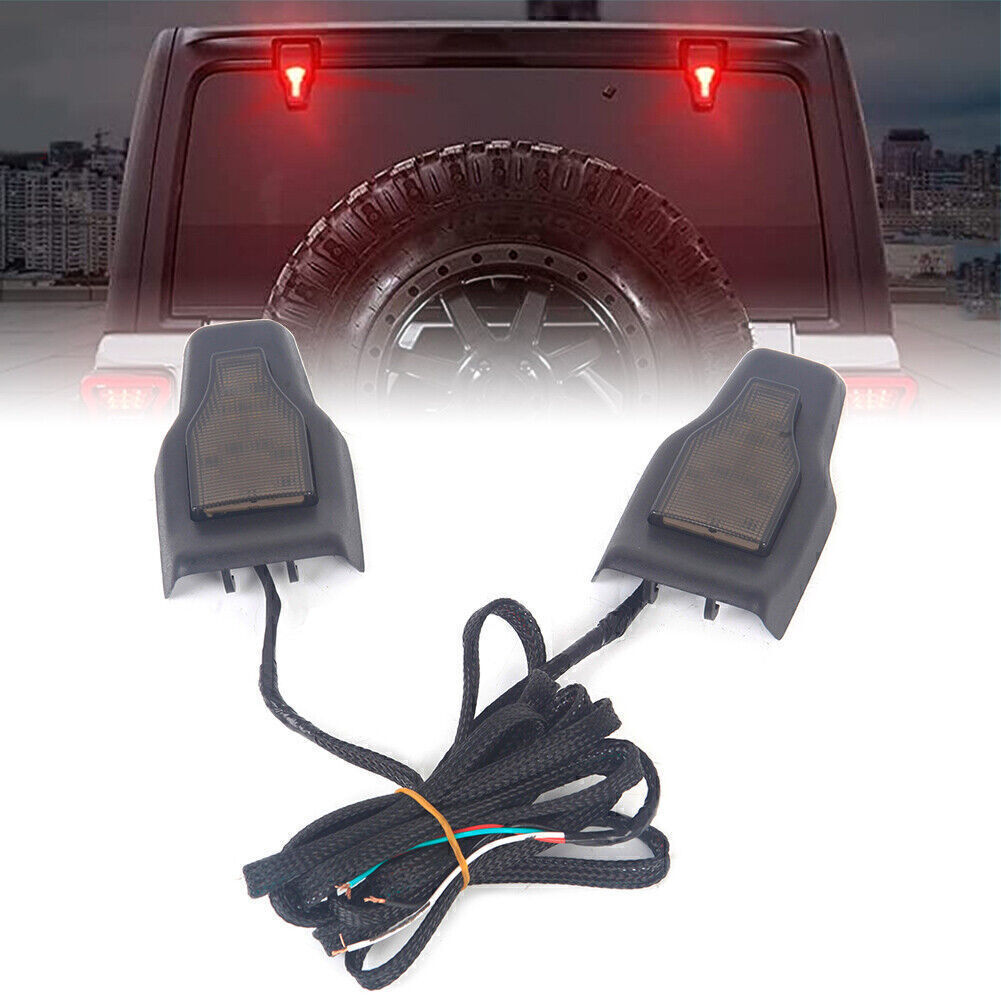 LED Light Tailgate Rear Window Glass Hinge Trim for Jeep for Wrangler JL 2018-2021