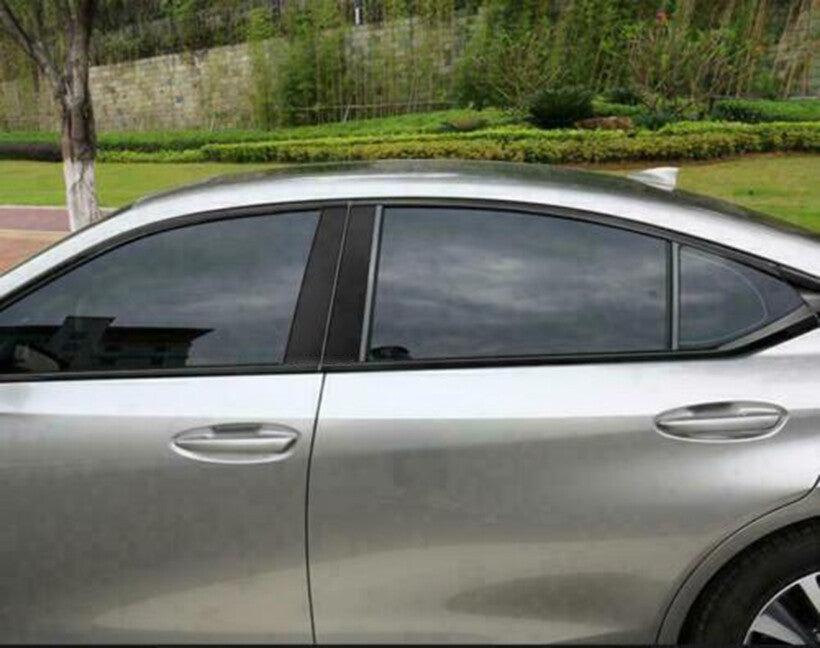 for Lexus for ES 250 300H 350 2019-2023 Black S.Steel Side Window Molding Cover Trim