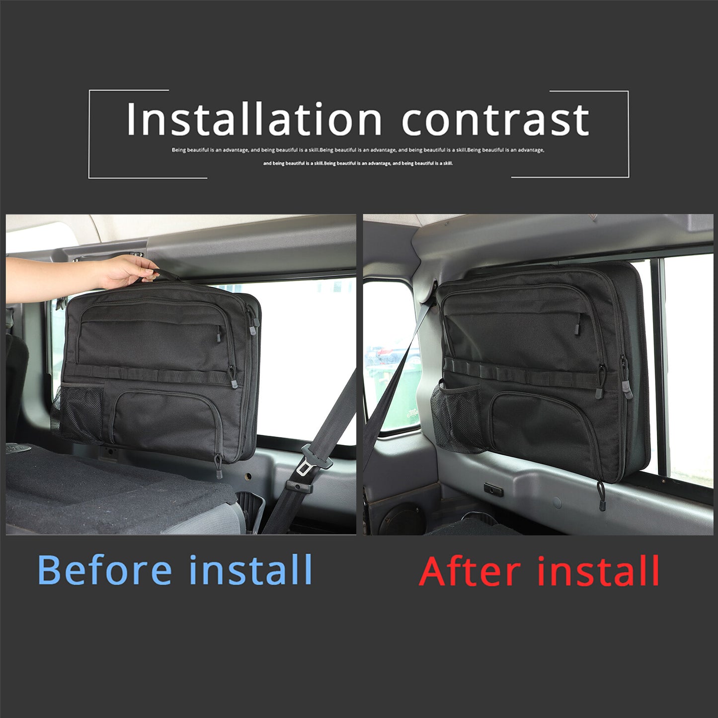 Trunk storage pockets/storage bags for Land Rover for Defender 2004-2018 Q