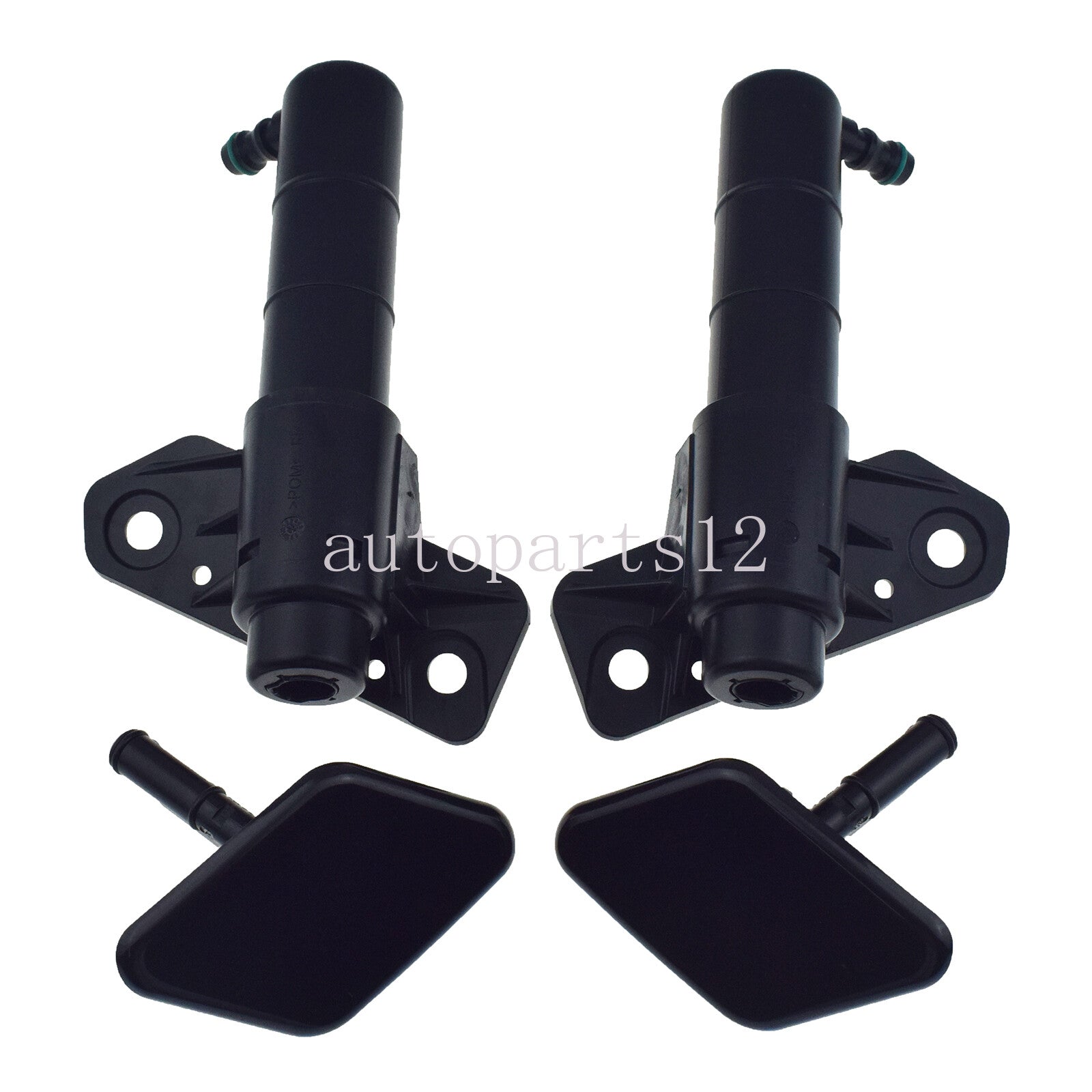 Left and right headlight washer spray nozzle and cap kit for for Kia 2011-16- v