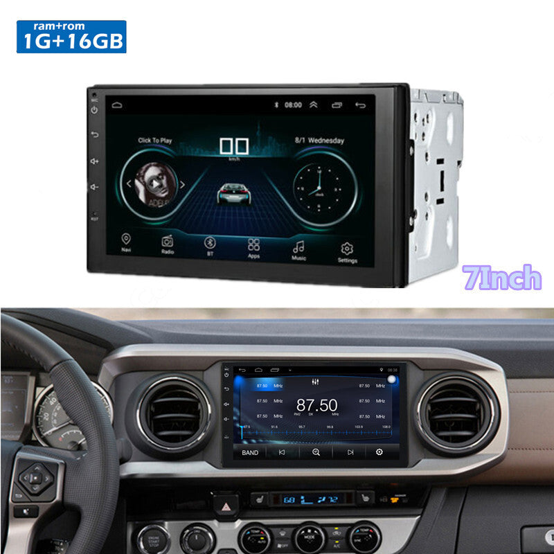 7 Inch Android 8.1 2DIN WiFi Car Radio Stereo GPS Navigation Mul-media Player