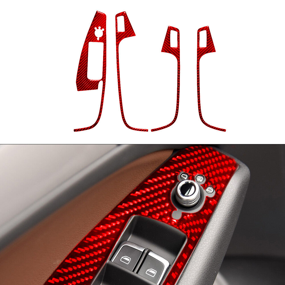 5Pcs Carbon Fiber Instrument Cluster Panel Cover Trim For 2009-2020 for 370Z v