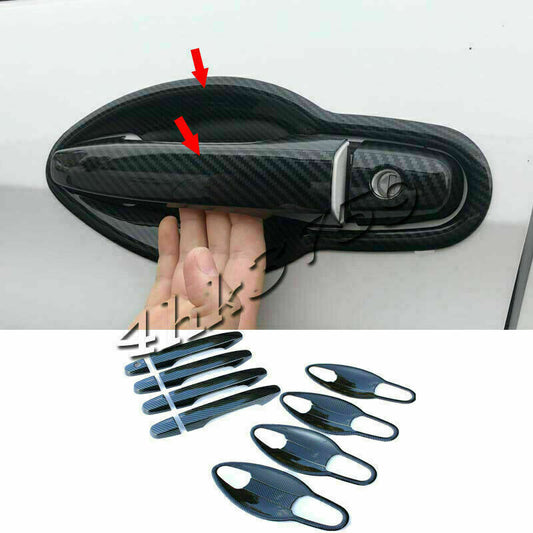 for Honda CR-V 2012-2016 Carbon Fiber Door Handle+Door Bowl Trim Molding Cover