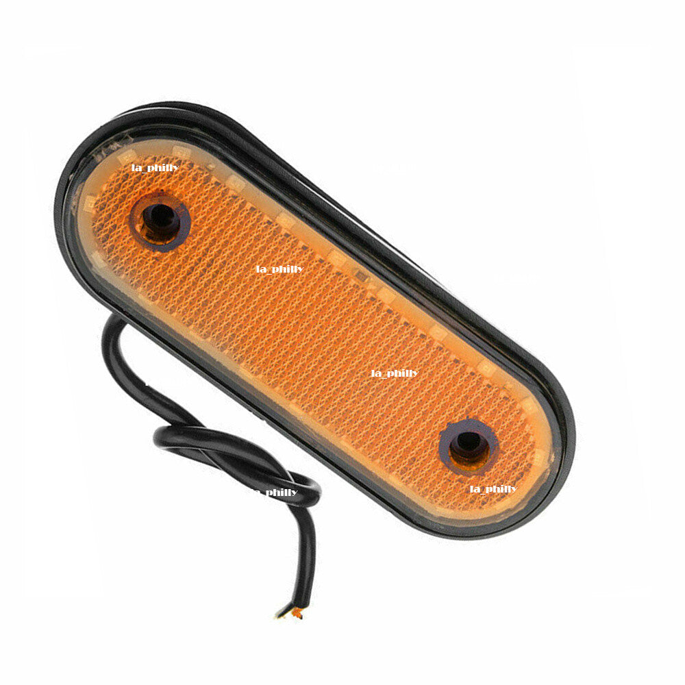 24V Amber 20LED Side Marker Indicator Light Lamp Caravan Truck Trailer Lorry