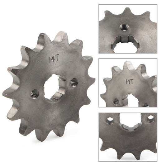 Front Sprocket Cog For 125cc-350cc Dirt Pit Bike ATV Go Kart 530 14T Chain 20MM Q