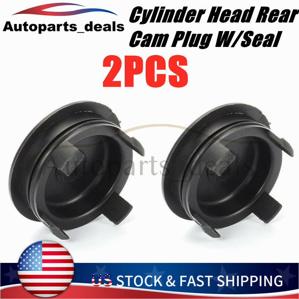 2X for Honda for Civic Cylinder Head Rear Cam Plug + Seal CR-V CR-Z Fit HR-V Insight