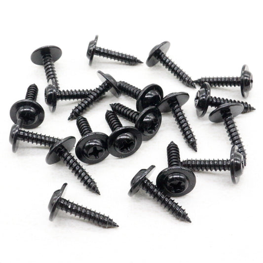 20Pcs Fits for Ford 56912S61 Phillips Flat Top With Washer Head Trim Tapping Screw