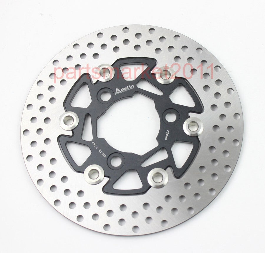 Black 220MM Adelin Floating Disc Brake Rotor for Honda Ruckus Bikes 58MM 70MM