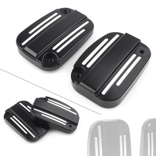 Left Right Brake Master Cylinder Cover Cap For CVO Street Glide FLHXSE2 2011