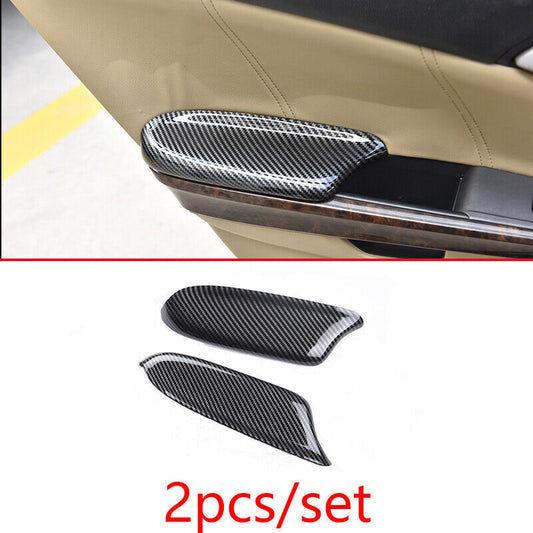 2x ABS Shiny Red Steering Wheel Cover Trim for Hyundai Kona 2024- v