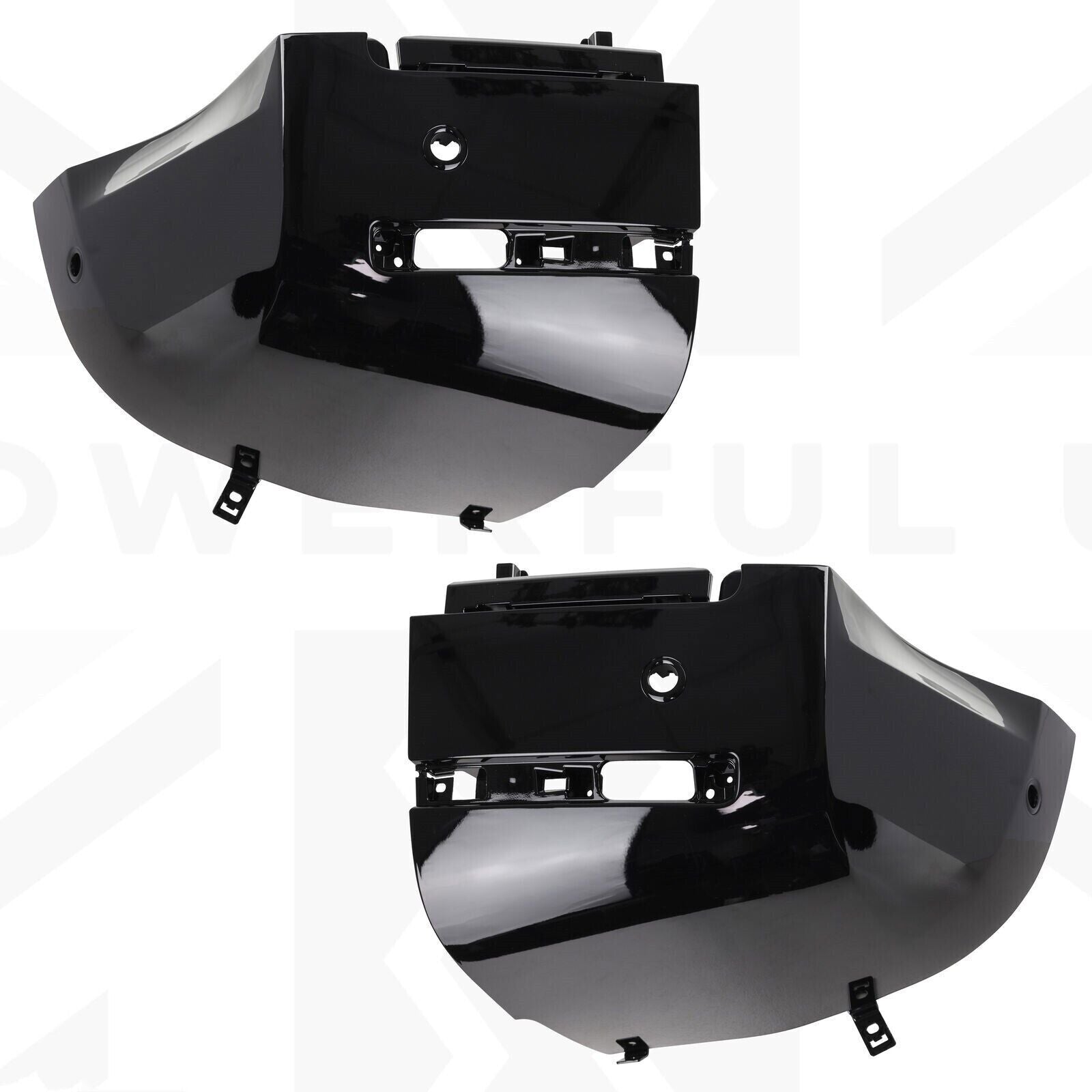 Front Rear Bumper Corner Kit 4pc Gloss Black for Land Rover New for Defender L663