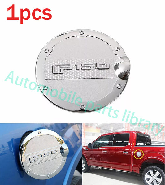 1pcs Fits 2015-2020  for ford  F-150 F150 ABS Chrome Gas Door Cover Fuel Tank Oil Cap Q