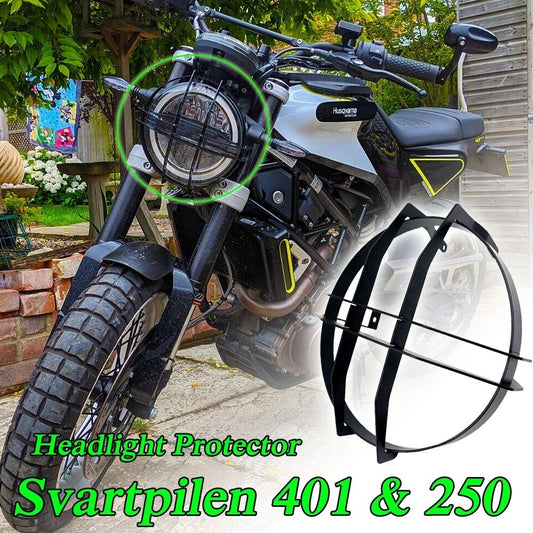 For Husqvarna Svartpilen 401 HeadLight Guard Protector Cover Protection Grille