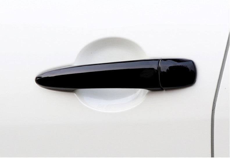 8X Bright Black Ouside Door Handles Moulding Cover Trim for Nissan Rogue 2021-23