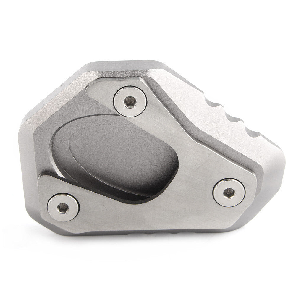 Side Kick Stand Extension Plate Pad Grey for Kawasaki Z650 2017-2018 Aluminum Q