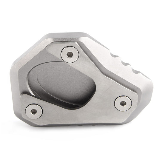 Side Kick Stand Extension Plate Pad Grey for Kawasaki Z650 2017-2018 Aluminum Q