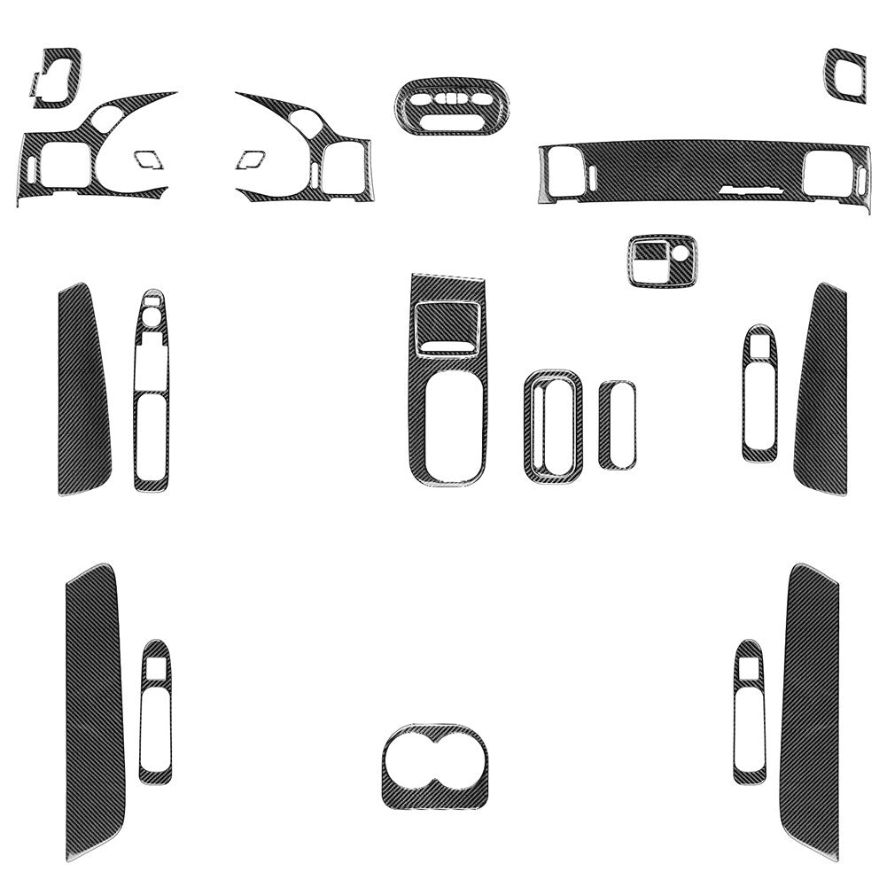 Full Set Carbon Fiber Interior Cover Trim Kit for Chevrolet Impala 2000-2005