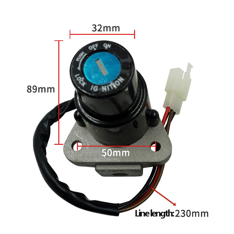 Motorcycle ignition key switch lock universal, suitable for all-terrain vehicles, off-road vehicles, off-road bicycles, go-karts - n