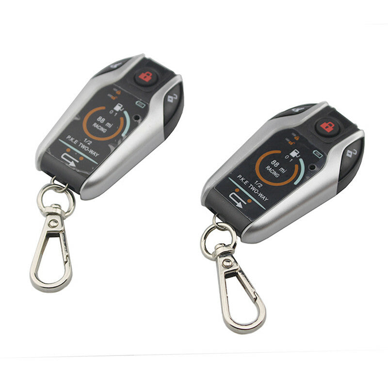 2 Way Motorcycle Alarm Device Anti-theft System Alarm Remote Engine Start Lock