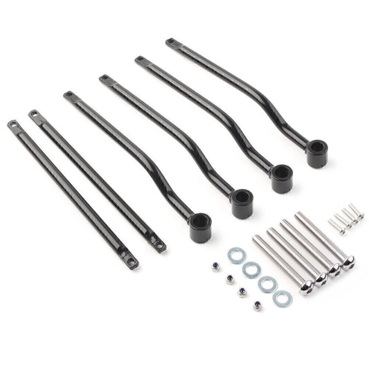 Universal Steel Motorcycle Saddlebag Side Support Bars Mounting Brackets Black Q