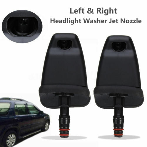 Pair Headlight Washer Jet Nozzle Sprayer for Honda CRV 2005-2006 76885-SCA-S11