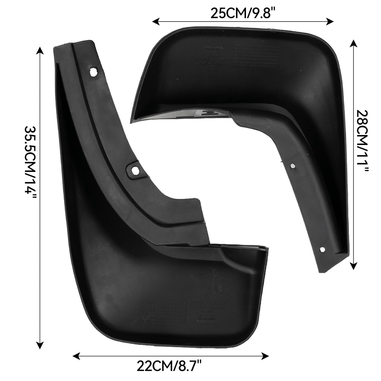 Front & Rear Mud Flaps Splash Guards for Land Rover Discovery 5 L462 2017- 2020 Q