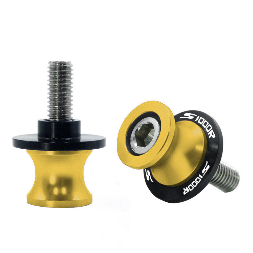 for BMW S1000R S1000RR 2014-18 Swingarm Spools Coil Slider Stand Screws M8 Gold