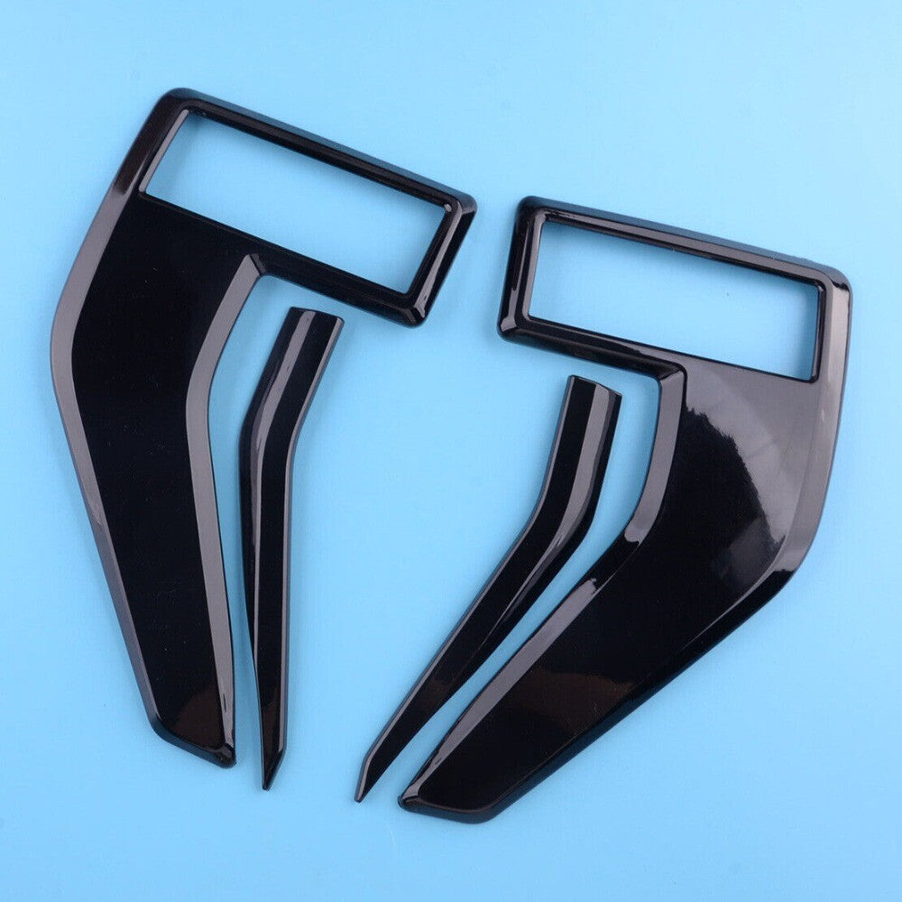 Gloss Black Side Fender Air Vent Covers Trim Overlay For 2021-2022 n
