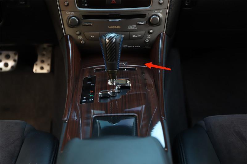 Console Storage Box Cover Trim Panel Interior Fit for Lexus IS 2006-11 Red Wood