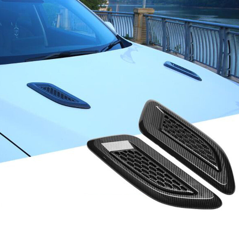 1 pair of automotive decorative air intake smothers, ventilator caps, and carbon fiber