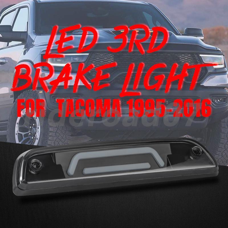 Smoked LED Third 3rd Rear Stop Brake Tail Light Lamp for Toyota Tacoma 1995-2017