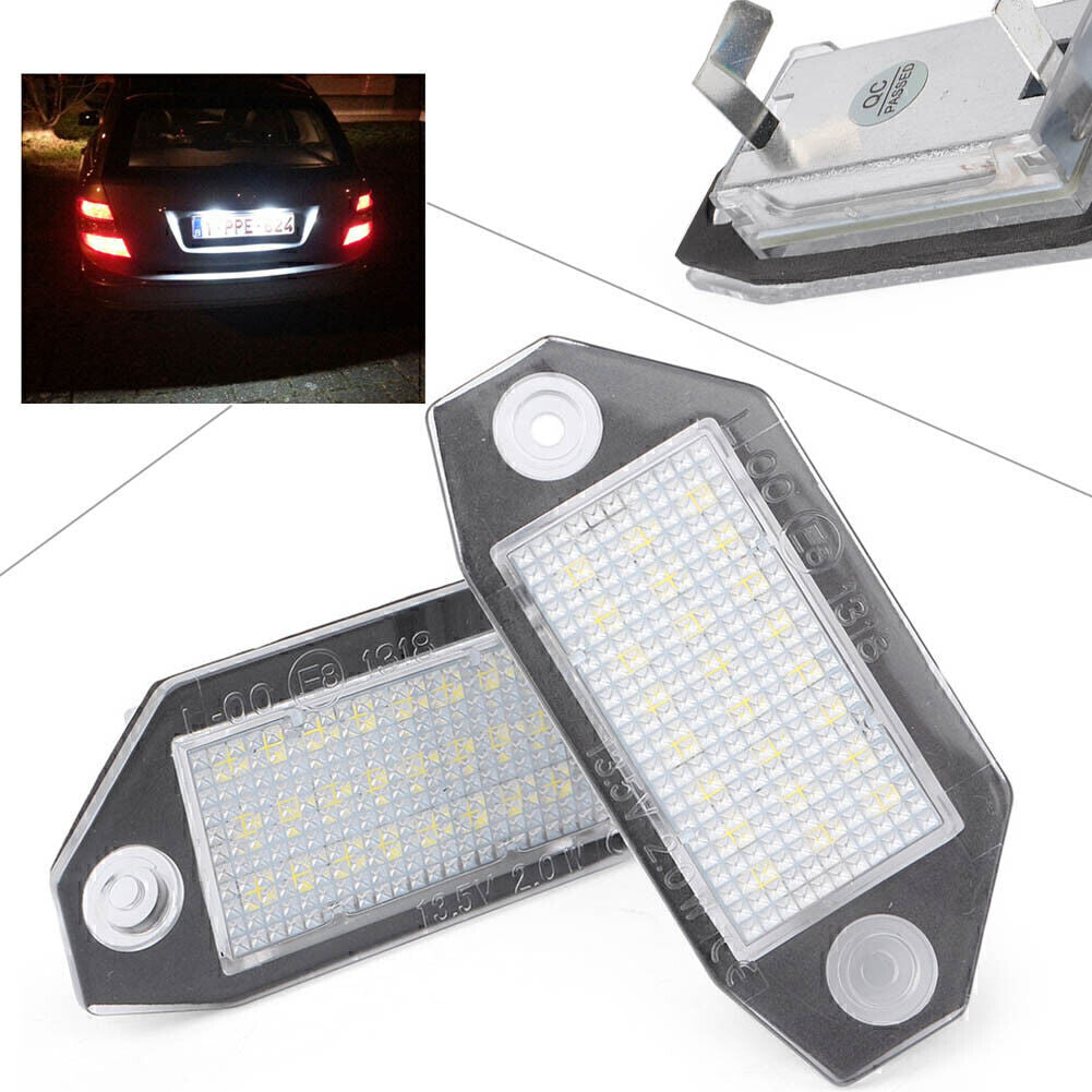 24LED SMD White License Number Plate Light  for ford  Mondeo MK3 2000-2007 2001 02 Q
