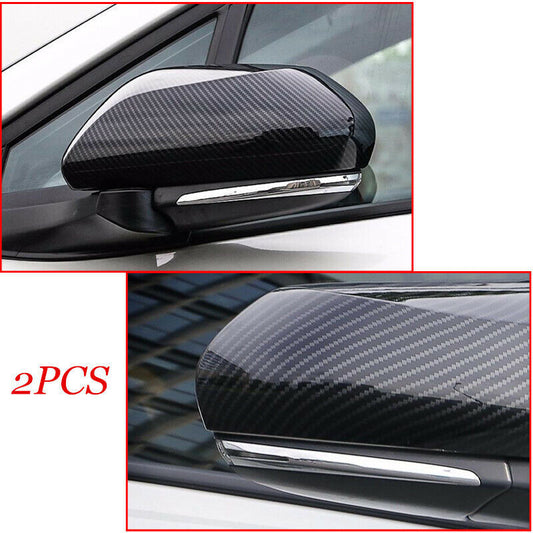 Carbon Fiber Side Door Rearview Mirror Cover Trim for Toyota C-HR CHR 2017-2021