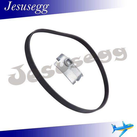 A/C Serpentine Belt Kit Rubber Black for Silverado Suburban Tahoe for Sierra Yukon Q