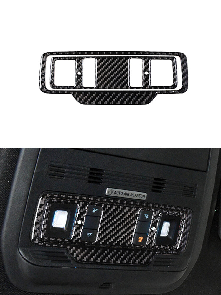 Carbon Fiber Shift Console Panel Cover Trim For Land for Range Rover Sport 2014-2017 v