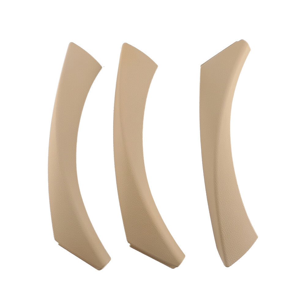 3Pcs Interior Door Handle Cover Beige LH+RH For 3-Series E90 E91 E92 E93 M3 Q