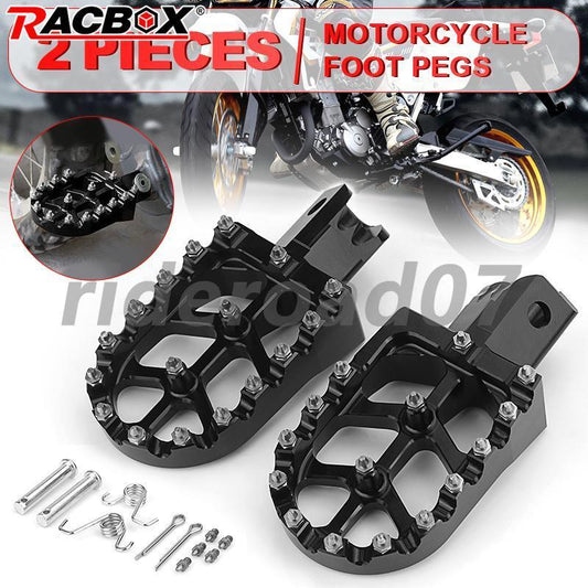2pcs Footpegs Foot Pegs Rests For CRF50 XR70 CRF110 SSR SDG KAYO Xmotor Black