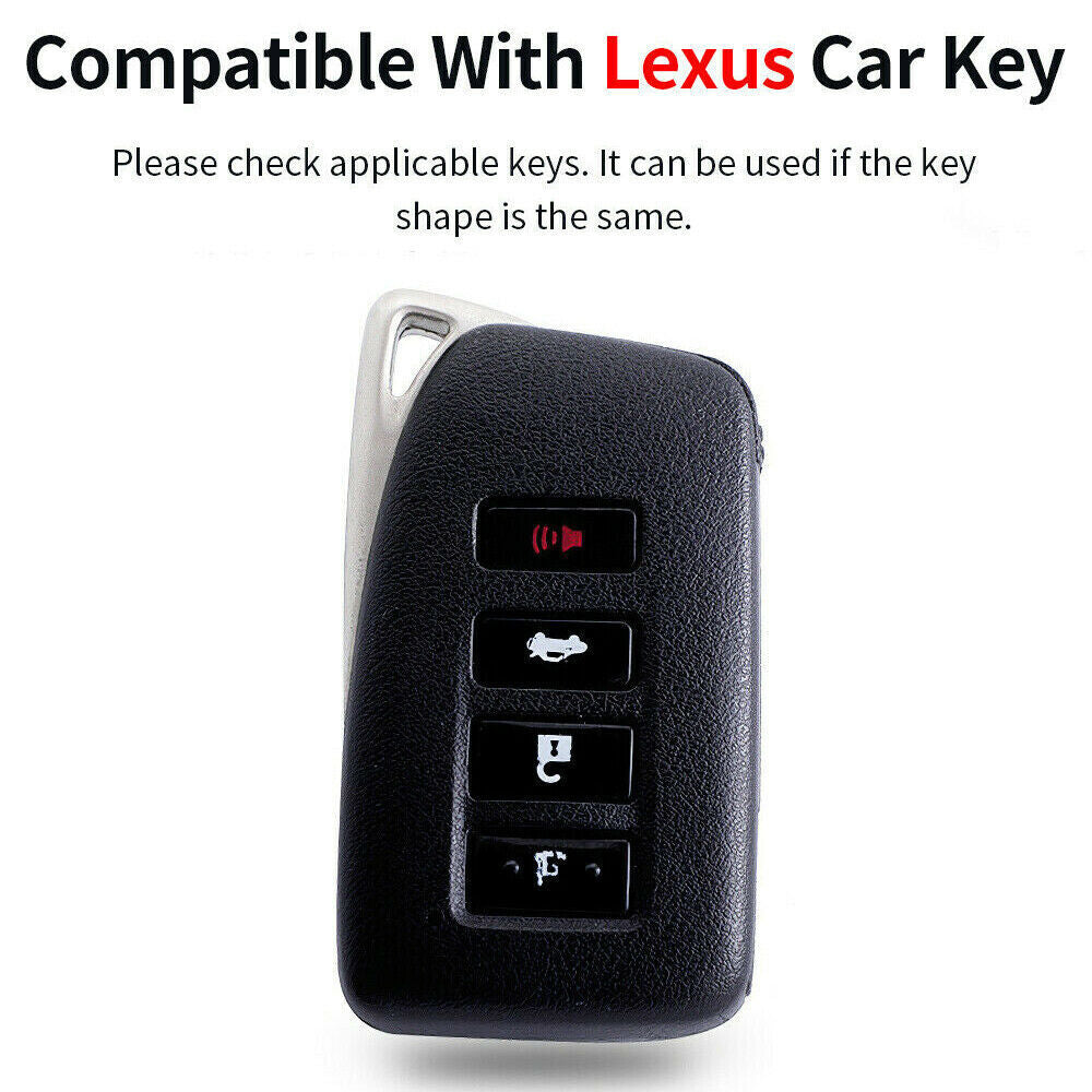 Leather Remote Key Fob Case Cover Holder for Lexus IS for ES RC NX GS RX 4 Buttons Q